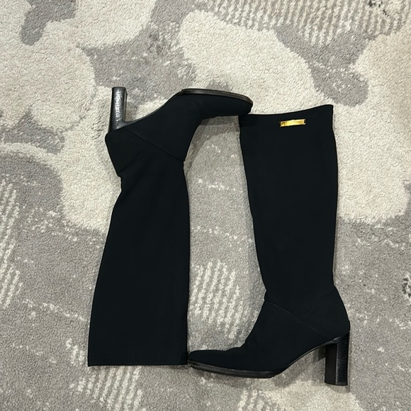 Escada Shoes - Escada Black Knee length nylon boots!